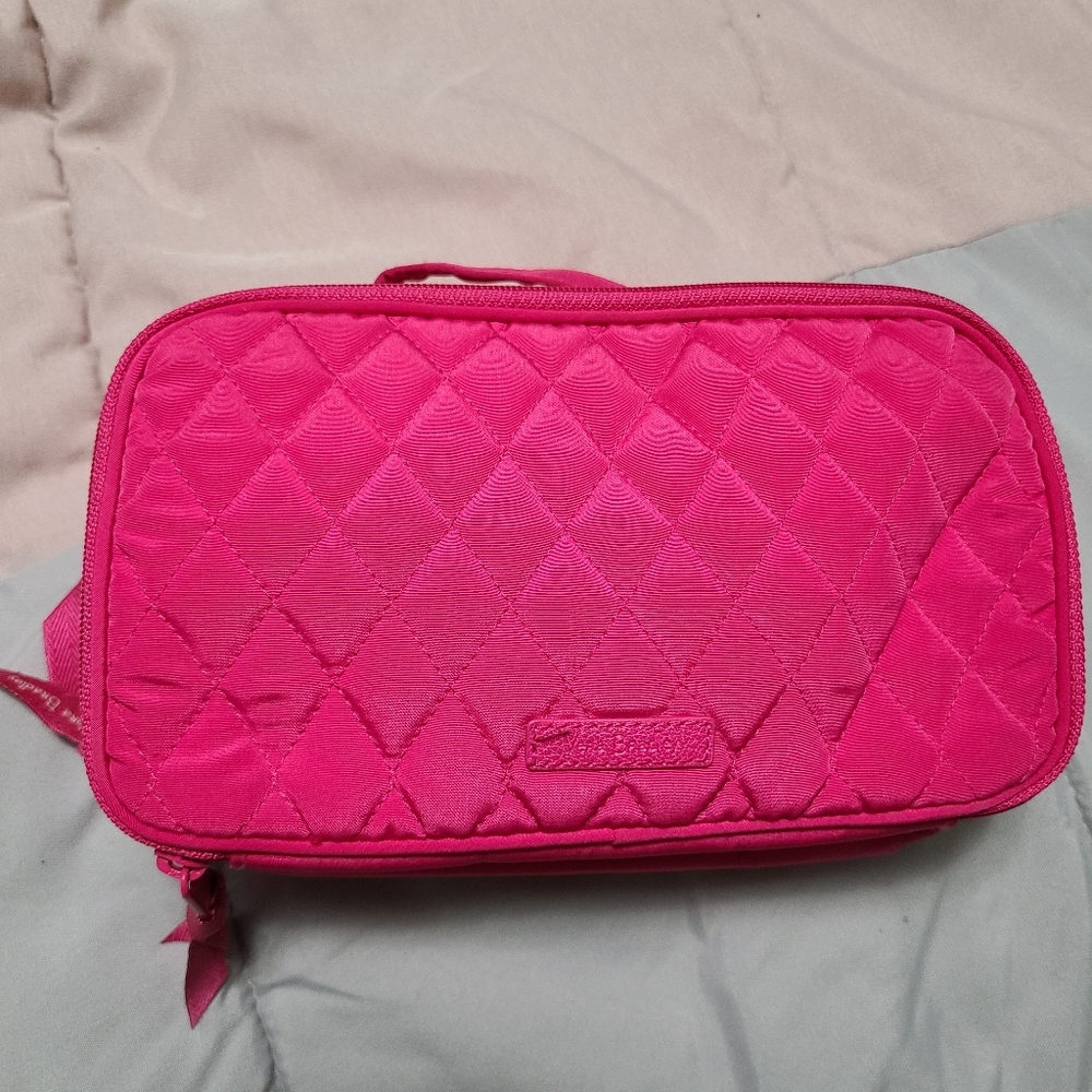 Blush brush makeup travel case